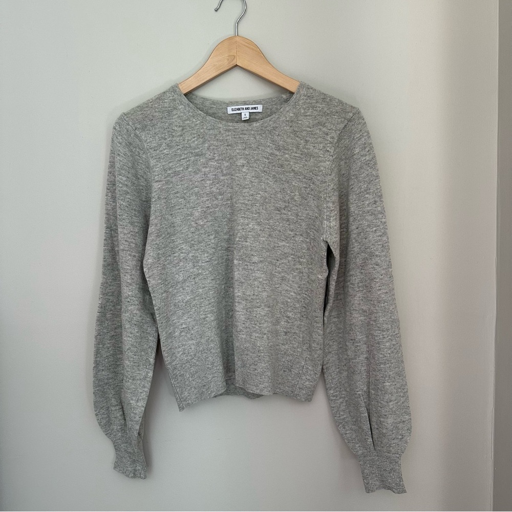 Gray Elizabeth and James Wool Sweater, Size S